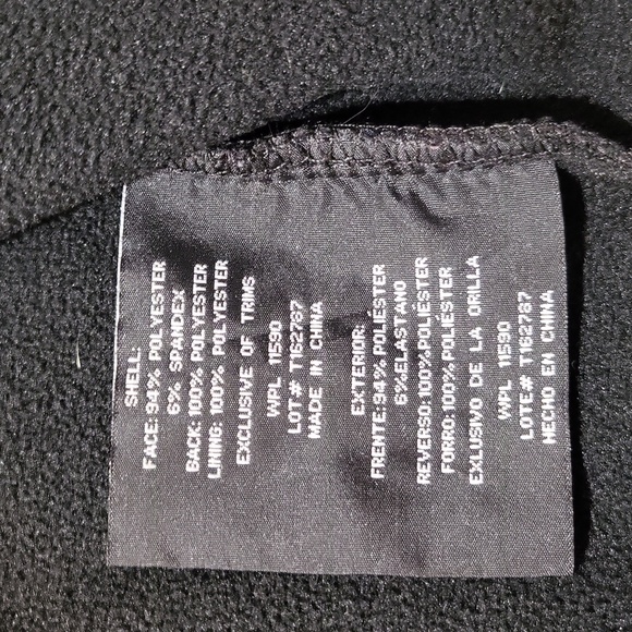 32 DEGREES HEAT Black Zip Up Fleeced Lined Jacket - Picture 10 of 11